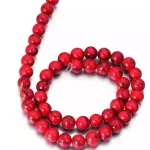 Piedra Howlita color roja