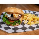 Hamburguesa con camarones