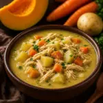 Caldo de legumes com frango