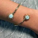 Pulsera rígida Soles Larimar