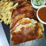 8 tacos de queso fundido