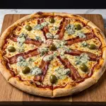 Pizza de Panceta y Roquefort