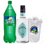 GIN BRIGHTON + 1 SPRITE  + HIELO