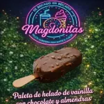 Paleta cubierta con chocolate