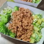 Proteína de soja, arroz c/brócolis