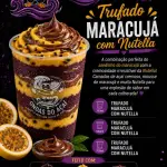 Trufado mousse de maracujá e nutella