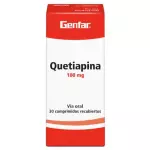 QUETIAPINA 100 MG CAJA X 30 TABLETAS