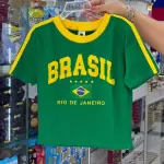 Croptop Brasil verde
