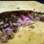 Pastel Carne, Presunto e Queijo