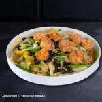 Langostino con TAUSI y verduras