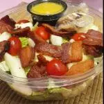 Salada rucula com bacon