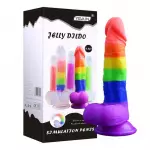 DILDO JELLY COLOR REAL  6 "
