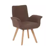 Sillón Gales Boucle Giratorio Moka