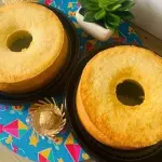 BOLO MACAXEIRA CREMOSO COM CÔCO