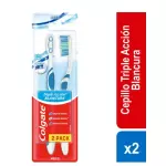 2 CEPILLOS COLGATE TRIPLE ACCION