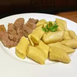 Fraldinha ao Vinho com Gnocchi de Mandioquinh