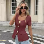 Blusa sastrera con manga