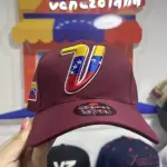 Gorra V vinotinto