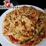 Tallarin con pollo extra