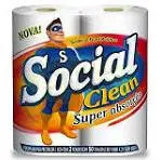 Papel toalha social clean