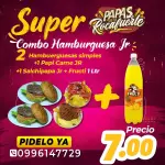 Combo familiar hamburguesa jr.
