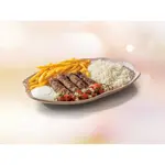 Kafta com Arroz e Fritas