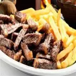 Carne de sol c/ fritas
