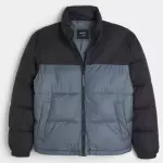 Boxy Mock-Neck Puffer Jacket