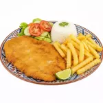 Milanesa de Pollo con papas