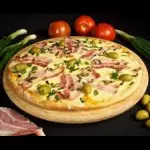 pizza de verdeo y panceta