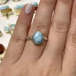 Anillo lágrima plata 925