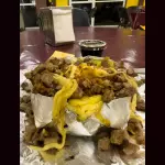 Papa asada con Picaña