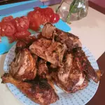 Pollo adobado sin picor
