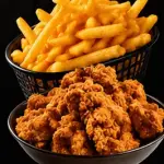 FRANGO FRITO + BATATA FRITA