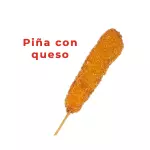 Kushi de piña con queso