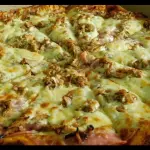 Pizza jamon pierna doble queso