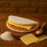 Tapioca de Frango com Queijo
