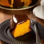 Cenoura com calda de chocolate