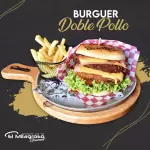 HAMBURGUESA DOBLE POLLO