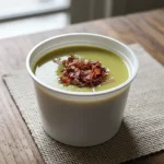 Creme de Ervilhas com Bacon Crocante