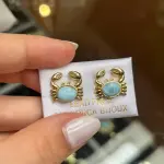 Aretes de Cangrejo de Larimar