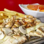 Pechuga Queso y Champiñones