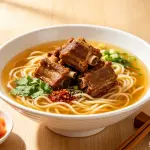 红烧排骨面 Fideos con costillas de cerdo