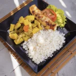 Filé de peixe ao molho de camarão