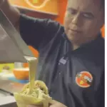 AREPA QUESUDA +BEBIDA PERSONAL