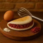 Crepioca de carne seca