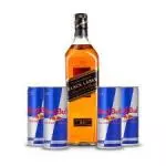 Whisky Black Label + 5 Redbull