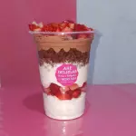 Mousse de Chocolate com Morango
