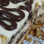 Fatia bolo leite ninho com Nutella