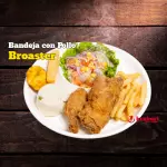 BANDEJA CON POLLO BROASTER
